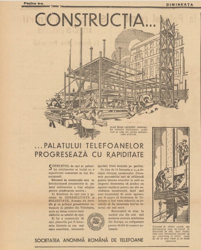 1931_Constructie Palatul Telefoanelor. Caption - Dimineata 1932, an 28, nr. 9012.jpg